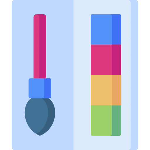 Watercolors brush education paint brush icon Watercolors brush education paint brush icon
