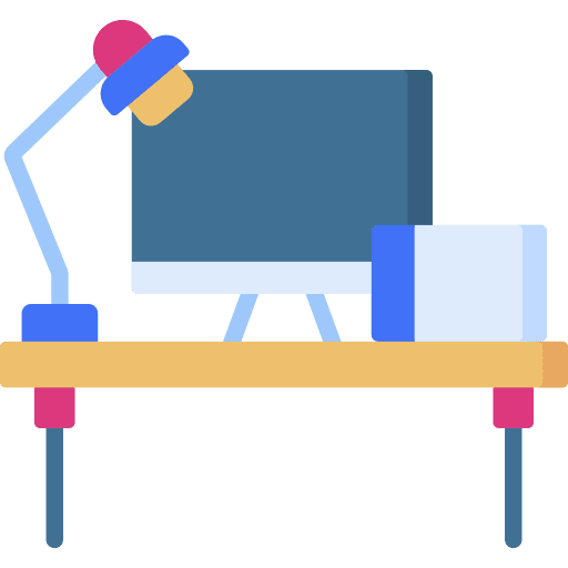 Workspace table graphic design chair icon Workspace table graphic design chair icon