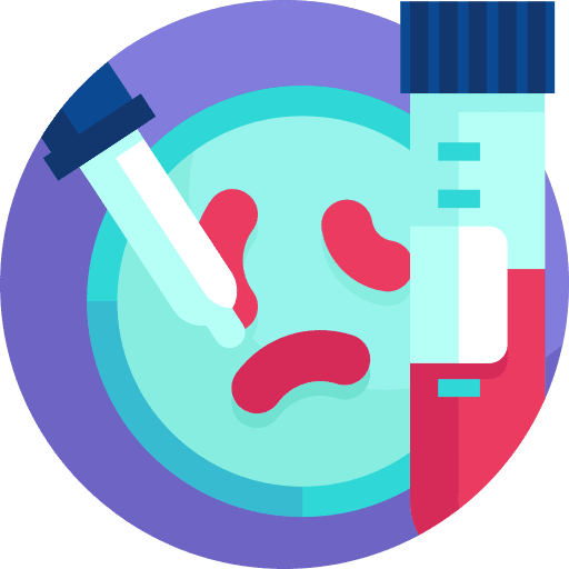 Blood cell blood test hospital healthcare and medical icon Blood cell blood test hospital healthcare and medical icon