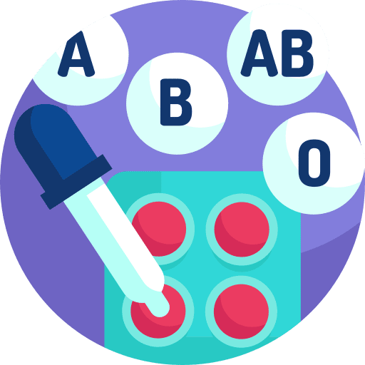 Blood type blood type hospital group icon