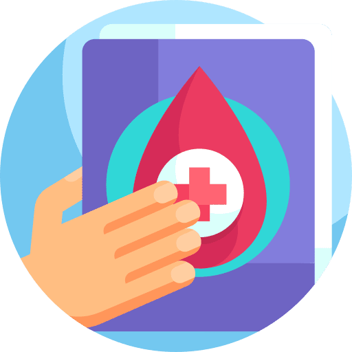 Donor healthcare and medical hospital blood donation icon Donor healthcare and medical hospital blood donation icon