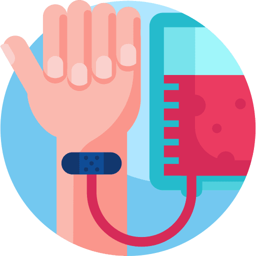 Donor hospital donor blood donation icon