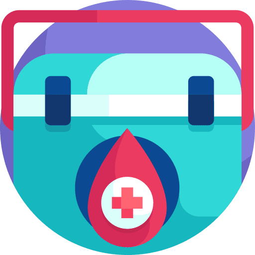 Transport blood case transport icon Transport blood case transport icon