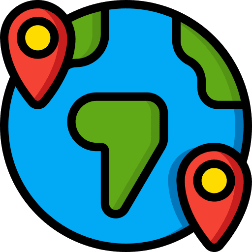 International relations international relations word globe icon
