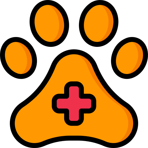 Paw paw animals care icon