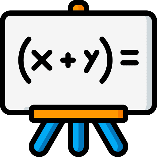 Whiteboard sum education maths icon