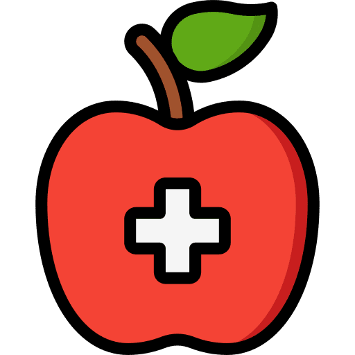 Apple vegan apple food and restaurant icon
