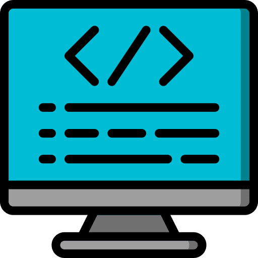 Computer desktop coding development icon