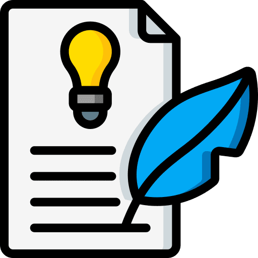 Document write feather education icon