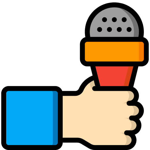 Journalism communications communication speak icon