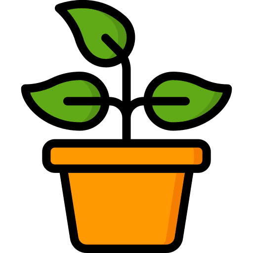 Plant grow pot plant icon