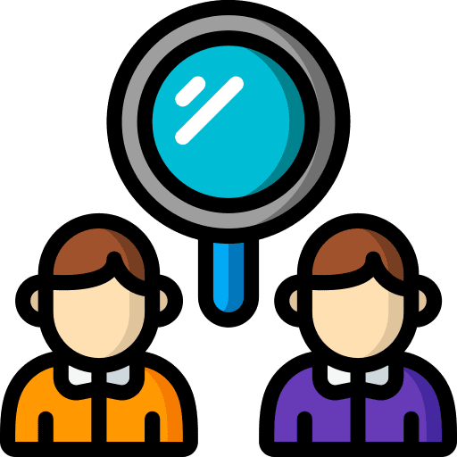 Social science people search education icon