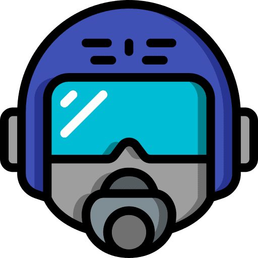 Helmet user helmet security icon