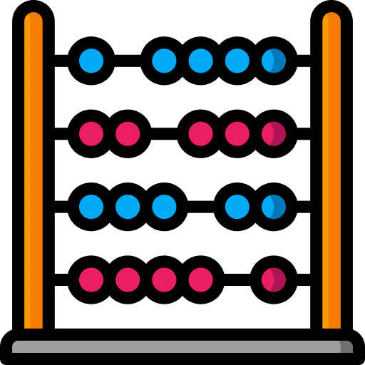 Maths kids count mathematic icon