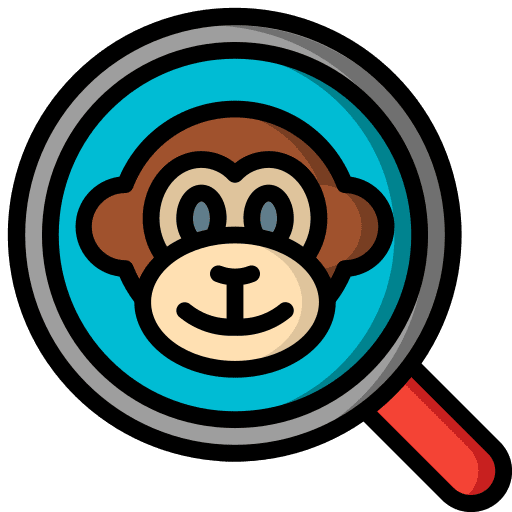 Zoology animal monkey research icon