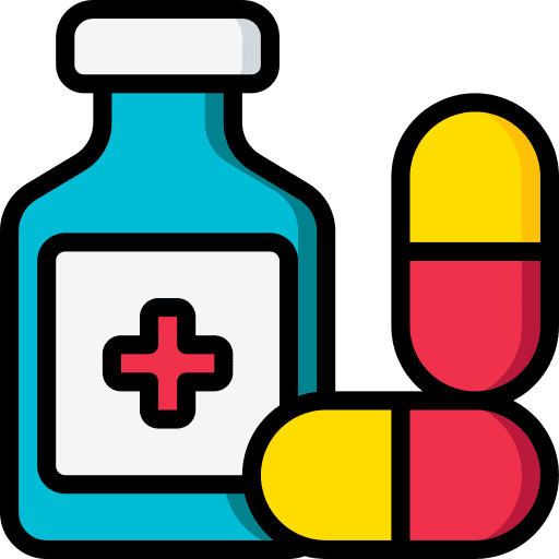 Bottle healthcare medical pills icon