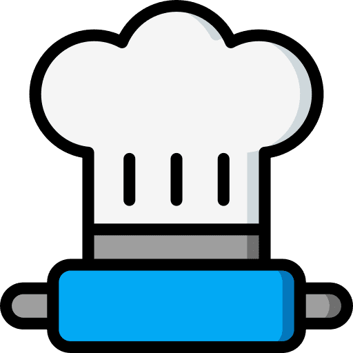 Chef hat chef hat food and restaurant cook icon