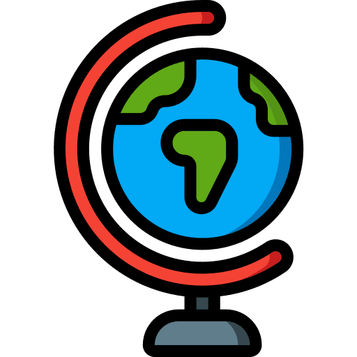 Globe school education world icon