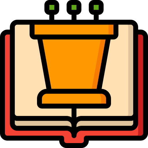Political science read education book icon