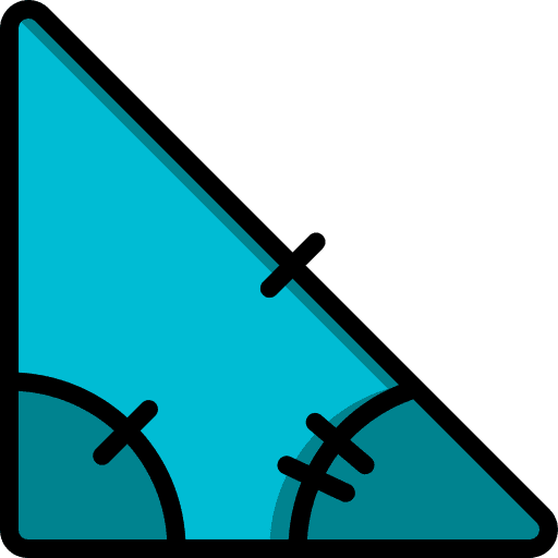 Triangle geometry education school icon