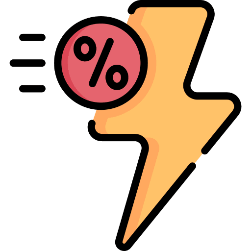 Flash sale commerce flash sale sales icon