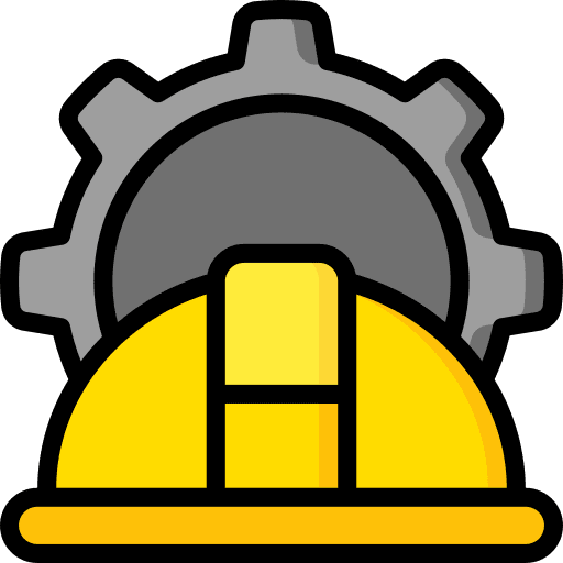 Helmet security hat settings icon