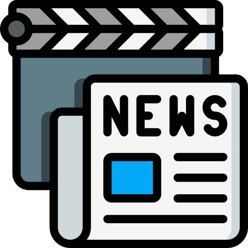 News news writing music and multimedia icon
