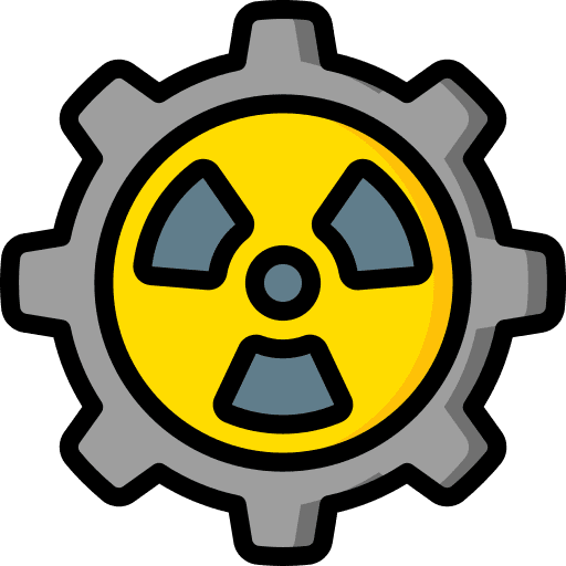 Nuclear energy power gear maintenance icon