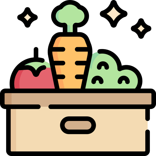 Vegetables food and restaurant harvest agriculture icon