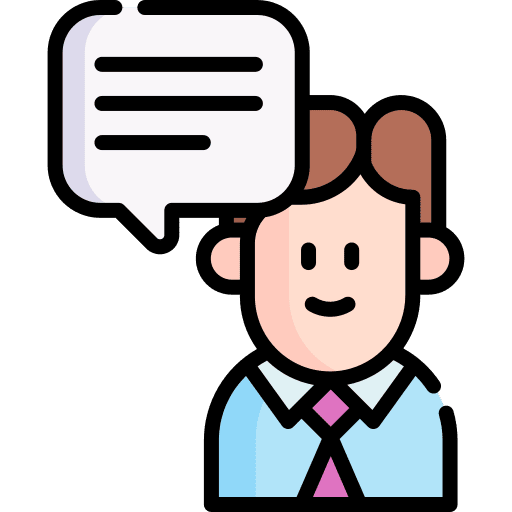 Speech voting communications user icon Speech voting communications user icon