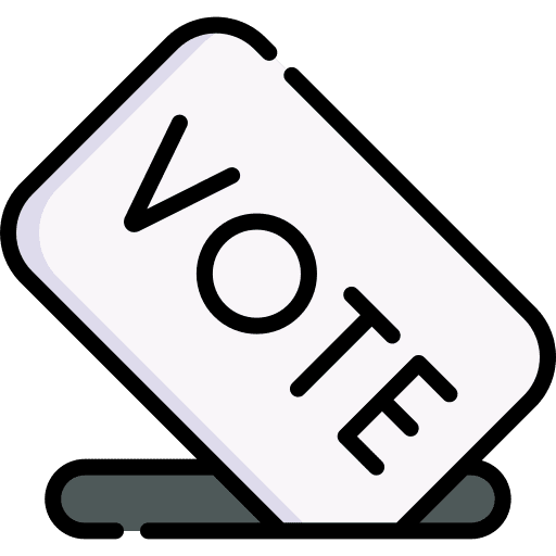 Vote election ui note icon