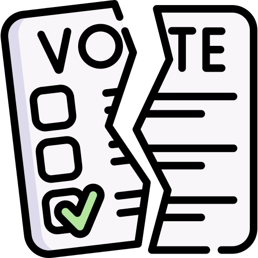 Ballot voting ballot files and folders icon Ballot voting ballot files and folders icon