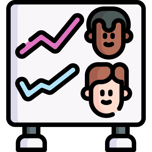 Polling politics statistics people icon Polling politics statistics people icon