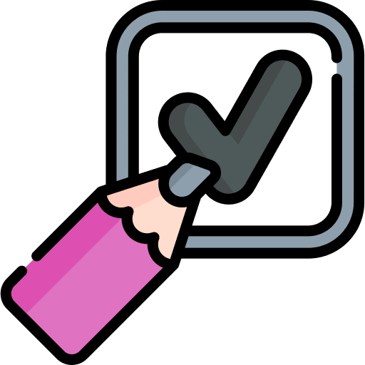 Vote election check tick icon Vote election check tick icon