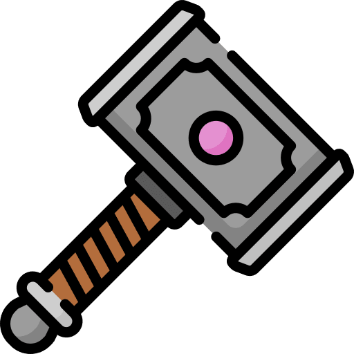 Hammer cultures work tools viking icon