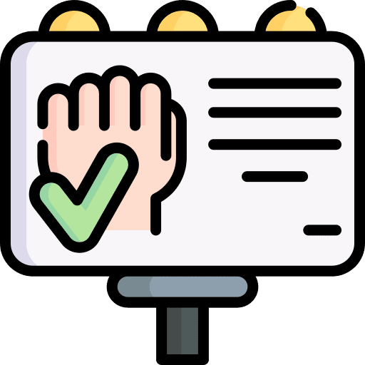 Vote billboard campaign voting icon Vote billboard campaign voting icon