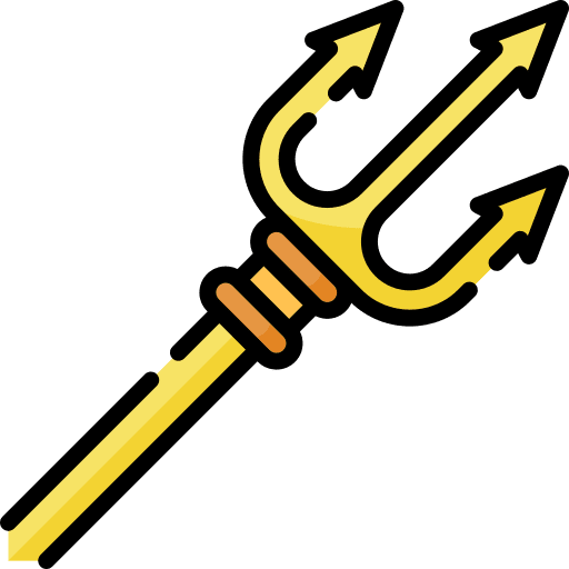 Trident cultures trident spear icon