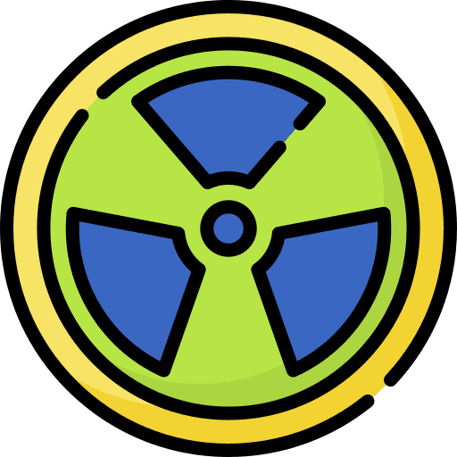 Nuclear power nuclear radioactivity icon Nuclear power nuclear radioactivity icon