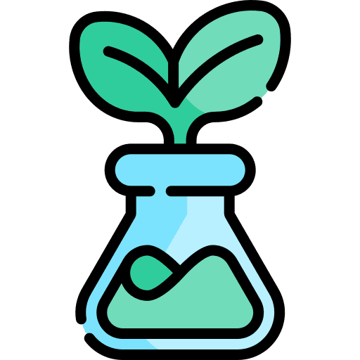 Flask plant sprout natural icon