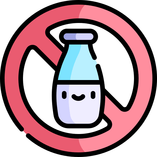 Lactose free healthy vegan signaling icon