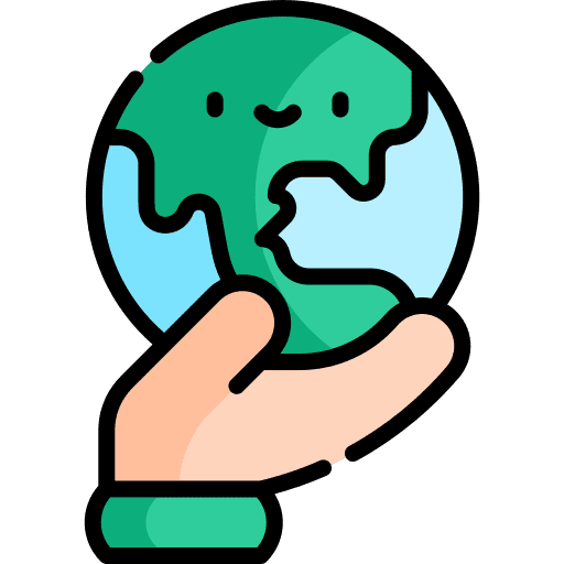 Sustainable environment protection world save icon