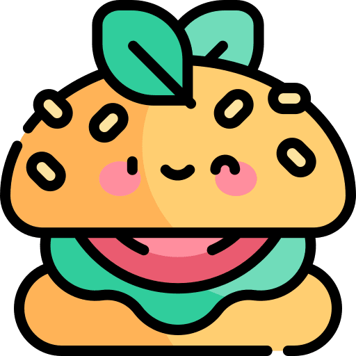 Vegan burger organic vegetarian diet icon