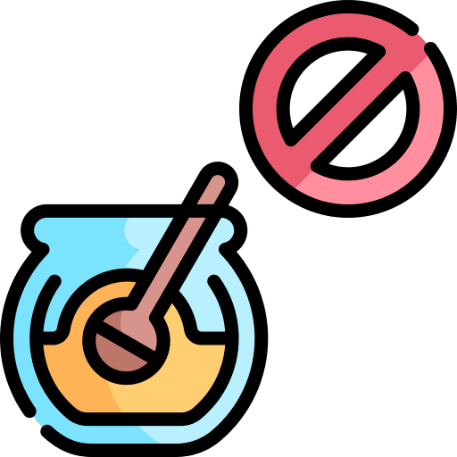 No honey signaling forbidden prohibited icon No honey signaling forbidden prohibited icon