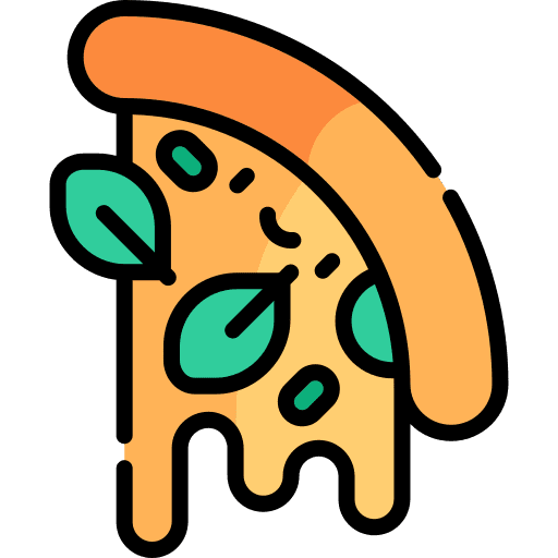 Pizza healthy food diet vegan icon Pizza healthy food diet vegan icon