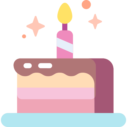 Birthday cake birthday cake cake slice food icon