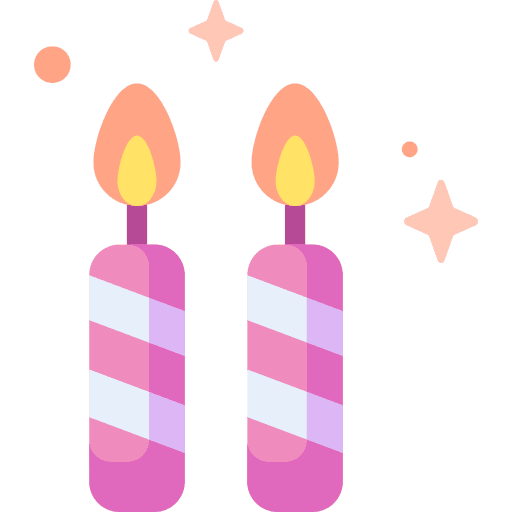 Candle burning candle birthday icon Candle burning candle birthday icon