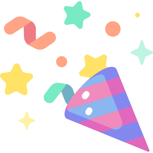 Confetti celebrate entertainment fun icon