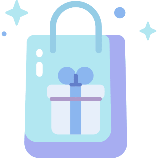 Shopping bag surprise present party icon Shopping bag surprise present party icon