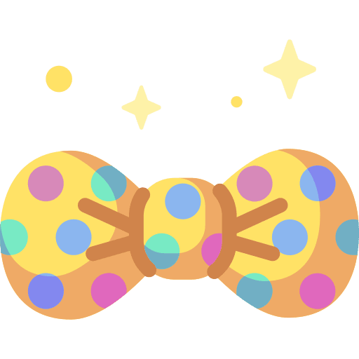 Bow tie accessory party fashion icon Bow tie accessory party fashion icon