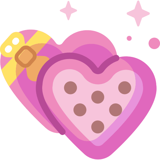 Chocolate box chocolate box heart box love and romance icon Chocolate box chocolate box heart box love and romance icon
